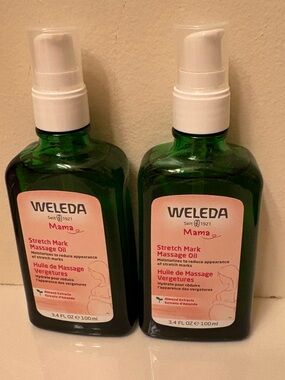 Weleda Mama Stretch Mark Body Massage Oil 3.4 oz 2 bottles